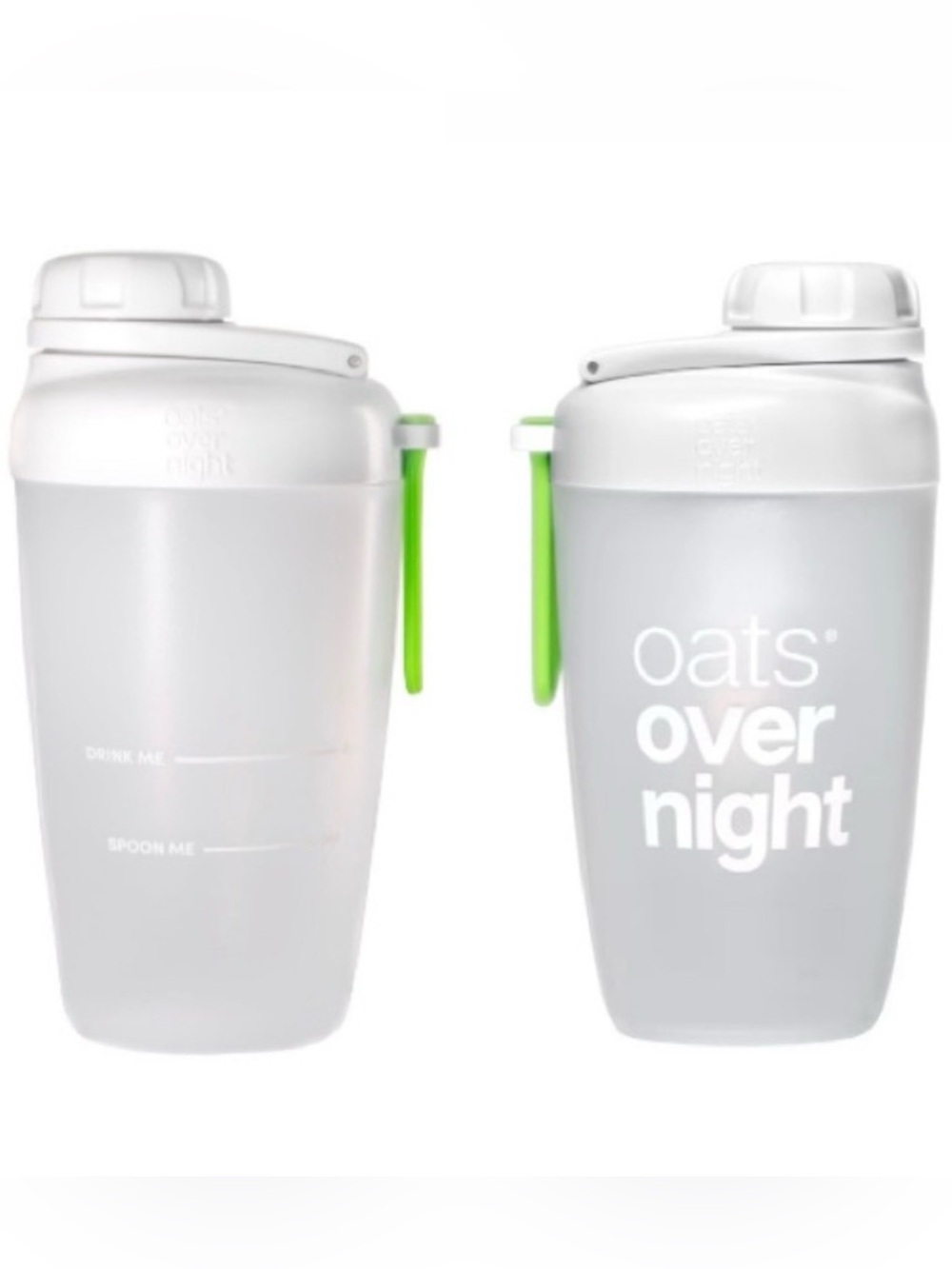 NEW! Set of 2 - Oats Overnight Shaker Bottles (new design)